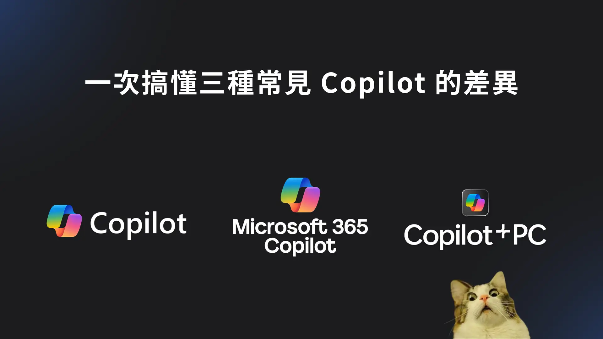 Copilot 是什麼？一次搞懂  Microsoft Copilot、Microsoft 365 Copilot 與 Copilot+ PC 的 Copilot 宇宙